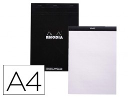 Bloc notas Rhodia dot pad A4 80h 80 g/m² liso c/5mm.